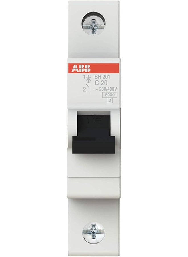 ABB Miniature Circuit Breakers MCB | SH201 Series 6kA Single Pole Breaker | Made In Germany (20A MCB) - Image 1